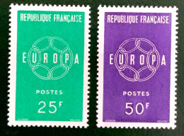 1959 FRANCE N  1218 / 1219 - EUROPA - NEUF** - Ungebraucht