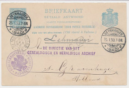 Briefkaart G. 30 A-krt Oeynhausen Duitsland - Den Haag 1893 - Postal Stationery