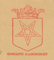 Meter Cover Netherlands 1973 Pentagram - Municipal Coat Of Arms Haaksbergen - Andere & Zonder Classificatie