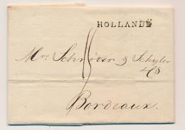 Amsterdam - Bordeaux Frankrijk 1803 - Hollande - ...-1852 Vorläufer