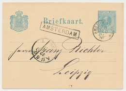 Trein Haltestempel Amsterdam 1880 - Briefe U. Dokumente