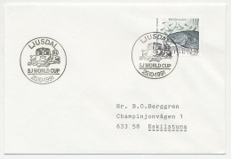 Cover / Postmark Sweden 1991 Hockey - World Cup - Other & Unclassified