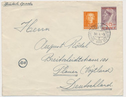 Envelop G. 31 / Bijfrankering Den Haag - Duitland 1951 - Postal Stationery