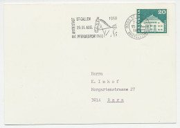 Card / Postmark Switzerland 1969 Horse - International Equestrian Days - Hípica