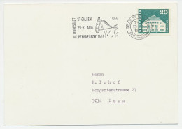 Card / Postmark Switzerland 1969 Horse - International Equestrian Days - Horses