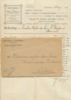 Firma Envelop (met Inhoud ) Steenwijk 1921 -Drukkerij / Courant - Sin Clasificación