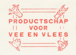 Meter Cover Netherlands 1971 Cow - Horse - Pig - Sheep - Rijswijk - Farm