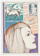 Maximum Card France 1976 Girl - Rouen - Autres & Non Classés