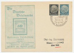 Postal Stationery Germany 1937 Stamp Exhibition Berlin - Infla Stamp - Other & Unclassified