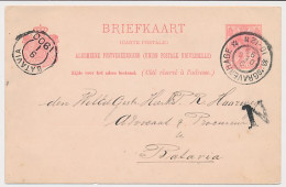 Briefkaart G. 53 A S Gravenhage -Batavia Nederlandsch Indie 1899 - Postal Stationery