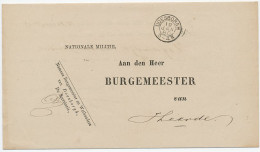 Dienst Drukwerk - Kleinrondstempel Doesborgh 1880 - Non Classés