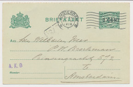 Briefkaart G. 96 B II Locaal Te Amsterdam 1918 - Entiers Postaux