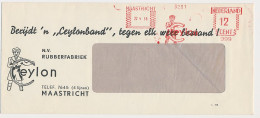 Meter Cover Netherlands 1958 Ceylon Tire - Rubber Factory - Maastricht - Unclassified