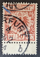 Deutsches Reich 1889, Mi 50c Gestempelt Unterrand Geprüft - Used Stamps