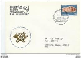 166 - 37 - Enveloppe Avec Oblit Spéciale "Assemblée De Délégués Porrentruy 1969" - Marcofilie