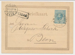Briefkaart G. 11 Rotterdam - NR Spoorweg - Zwitserland 1876  - Postal Stationery