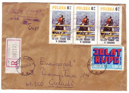 Registered Cover Poland 1985 Horse Jumping - Hippisme