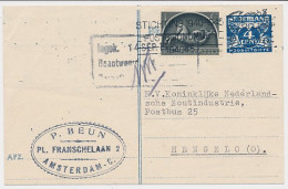 Briefkaart G. 276 C / Bijfrankering Amsterdam - Hengelo 1945 - Entiers Postaux