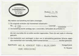 Briefkaart G. 357 Particulier Bedrukt Breda 1979 - Entiers Postaux