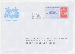 Postal Stationery France Dog - Cat - Pigeon - SPA - Autres & Non Classés