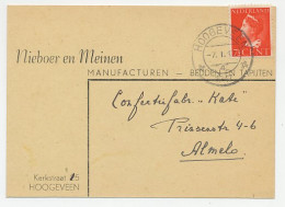 Firma Briefkaart Hoogeveen 1947 - Manufacturen - Non Classés