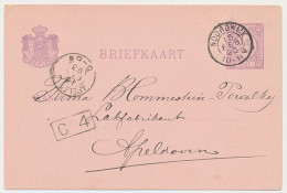 Kleinrondstempel Noordwijk 1893 - Afz. Directeur Postkantoor - Ohne Zuordnung