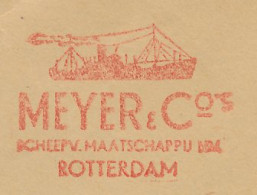 Meter Cover Netherlands 1963 Shipping Company Meyer And Co - Schiffe