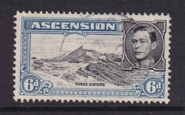 Ascension: 1938/53   KGVI    SG43b    6d   [Perf: 13]  Used - Ascensión