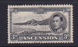 Ascension: 1938/53   KGVI    SG42b    3d  Black & Grey  [Perf: 13]    Used - Ascension