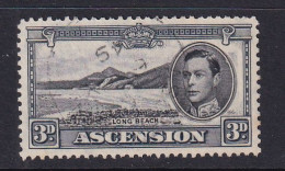 Ascension: 1938/53   KGVI    SG42b    3d  Black & Grey  [Perf: 13]    Used - Ascensione