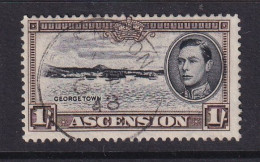 Ascension: 1938/53   KGVI    SG44a    1/-   [Perf: 13]    Used - Ascension (Ile De L')
