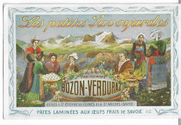 PUBLICITE PATES PETITES SAVOYARDES BOZON VERDURAZ 73 SAINT ETIENNE DE CUINES    BEAU PLAN - Publicité