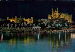 72631687 Palma De Mallorca Cathedrale Bei Nacht Palma De Mallorca - Autres & Non Classés