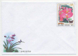 Postal Stationery Korea 2009 Orchid - Butterfly - Andere & Zonder Classificatie