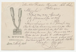 Firma Briefkaart Assen 1896 - Tondeuse - Kappersartikelen - Ohne Zuordnung