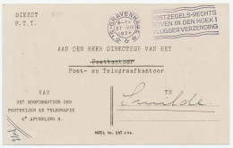 Dienst PTT Den Haag - Smilde 1928 - Beschadiging - Ohne Zuordnung