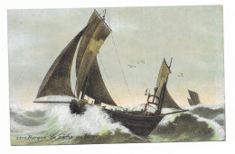 CPA - Barque De Pêche Au Large - N° 3573 - L.V.&Cie - Phototypie Vasselier - - Pêche