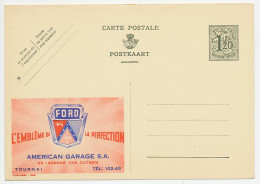 Publibel - Postal Stationery Belgium 1952 Car - Ford - Auto's