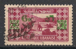 GRAND LIBAN - 1943-45 - N°YT. 183 - 7pi Sur 7pi50 Carmin - Oblitéré / Used - Gebraucht