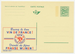 Publibel - Postal Stationery Belgium 1970 Wine - Vini E Alcolici