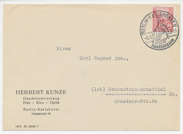 Cover / Postmark Germany / DDR 1953 Horse - Trotting Course - Hippisme