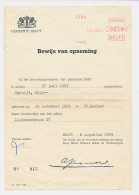 Gemeente Leges Machinestempel 0050 Delft 1959 - Fiscali