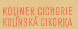 Meter Cut Bohemia And Moravia 1942 Chicory - Legumbres