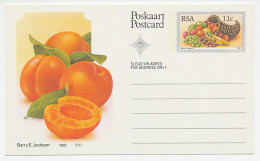 Postal Stationery Republic Of South Africa 1982 Plum - Obst & Früchte