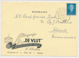 Firma Briefkaart Delzijl 1952 - Textiel - Woninginrichting - Ohne Zuordnung