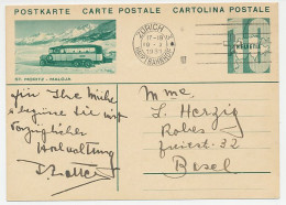 Postal Stationery Switzerland 1931 Bus - St. Moritz - Bus