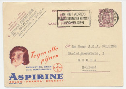 Publibel - Postal Stationery Belgium 1951 Aspirine - Bayer - Pharmacy