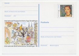 Postal Stationery Germany 1996 Horse - Postilion - Postman - Other & Unclassified