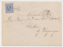 Trein Haltestempel Brummen 1884 - Covers & Documents