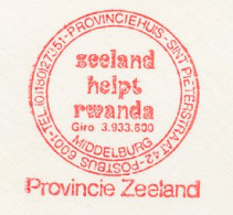 Meter Cover Netherlands 1979 Zeeland Helps Rwanda - Aid - Middelburg - Other & Unclassified